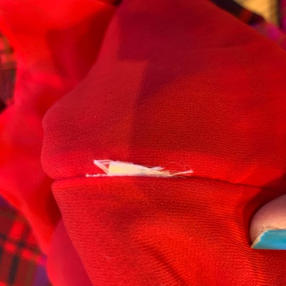 Ann Taylor Plaid Shirred Raglan Sleeve Top Size Small, Lined, Lightweight, EUC - Picture 10 of 10